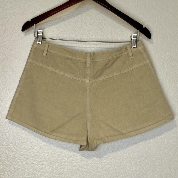 Free People NWT Pleated Khaki Short sz8 - Picture 2 of 7